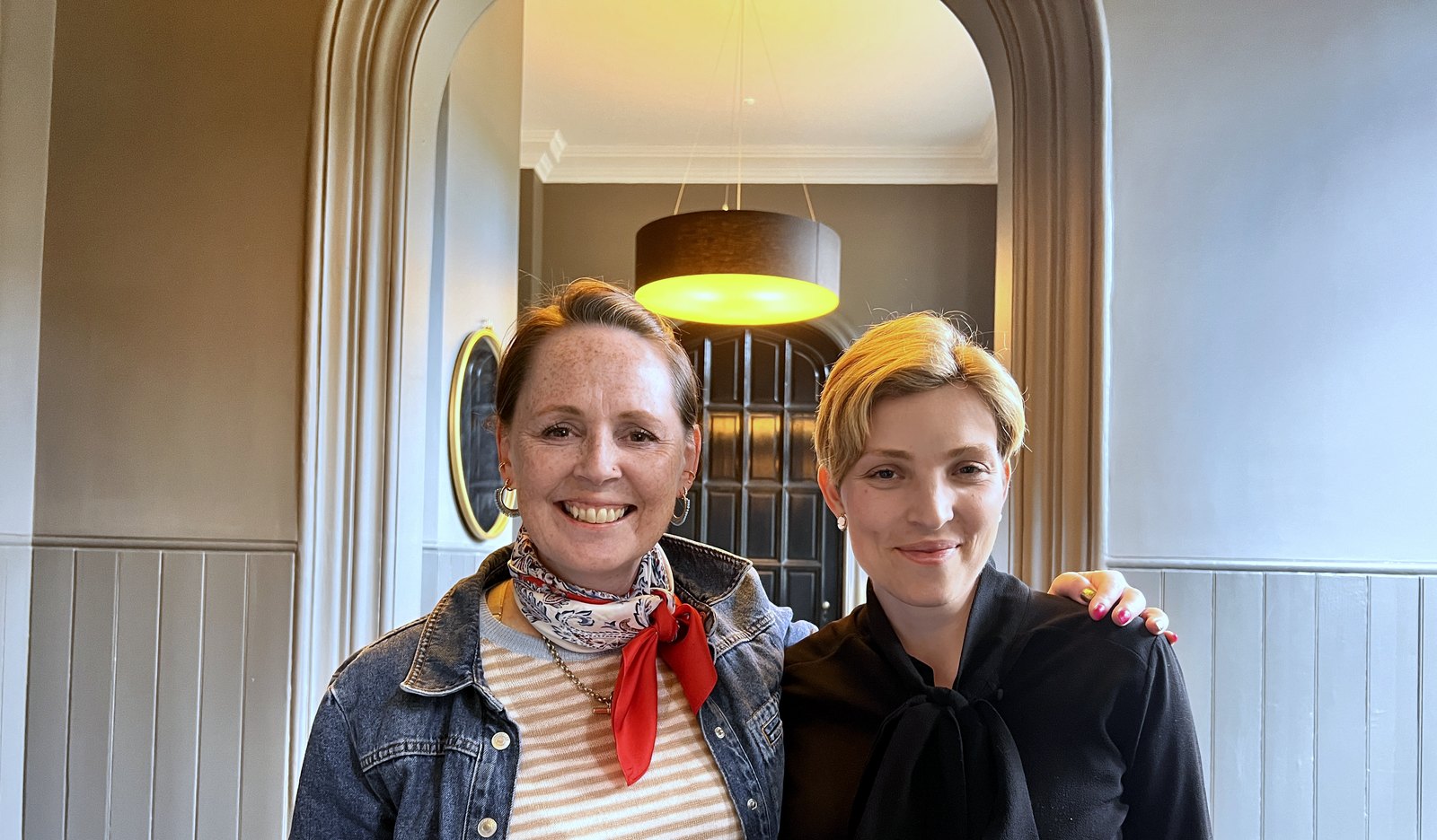 Lara with her student Claire Godbeer